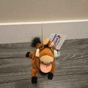 Disney Store Bean Bag Lion King Pumba Plush